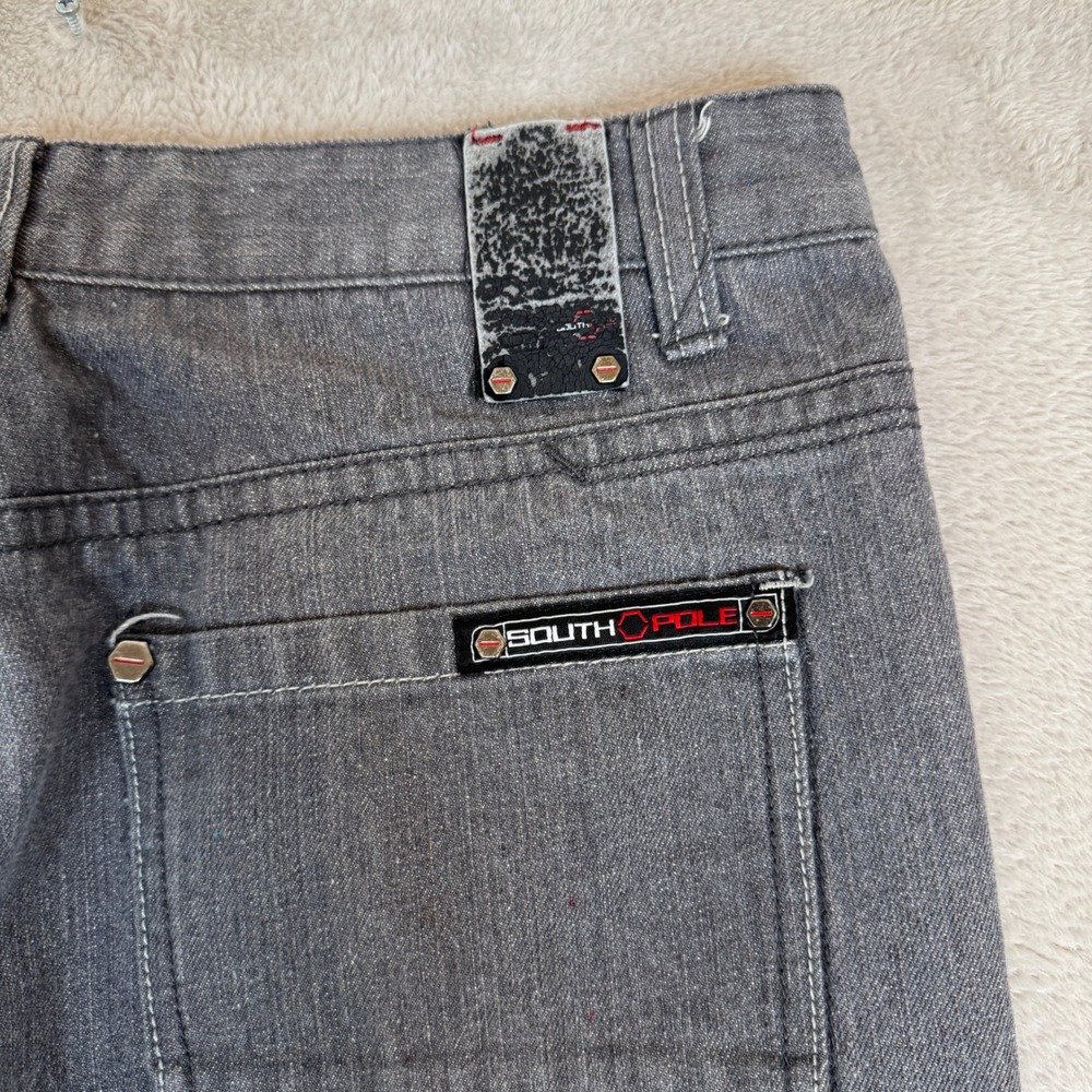 Vintage Southpole Jeans‎ Mens 34 Gray Preowned Denim Straight Leg Streetwear - Picture 3 of 10